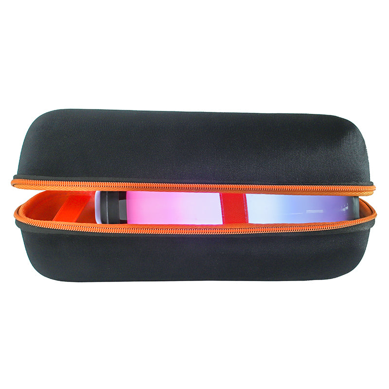 Portable Hard EVA Storage Case for JBL Pulse 5 Bluetooth Speaker Travel Carrying Bag with Shoulder Strap - Black/Orange Portable Hard EVA Storage Case for JBL Pulse 5 Bluetooth Speaker Travel Carrying Bag with Shoulder Strap - Black/Orange